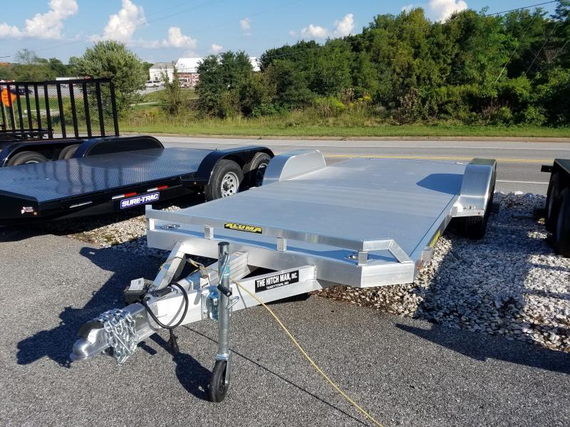 Aluma 7 x 18 Aluminum Car Trailer 7k Aluma 7 x 18 Aluminum Car Trailer 7k