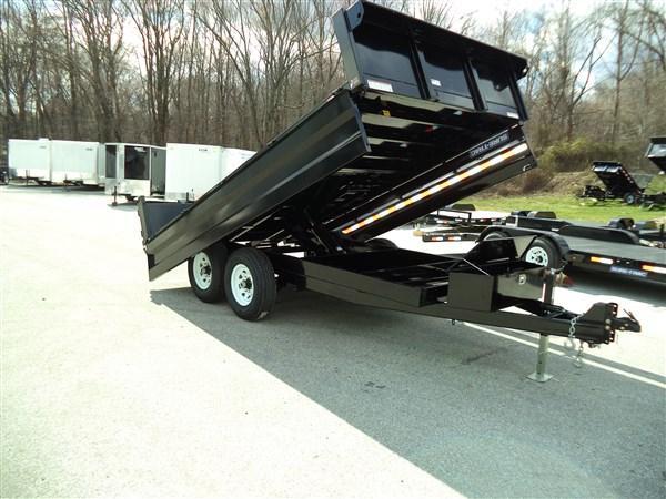 8 x 14 Sure-Trac 14k Scissor-Hoist Deckover Dump Trailer 8 x 14 Sure-Trac 14k Scissor-Hoist Deckover Dump Trailer