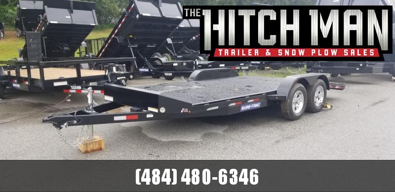 Sure-Trac 7 x 18 Steel Deck Car Hauler 7k Sure-Trac 7 x 18 Steel Deck Car Hauler 7k