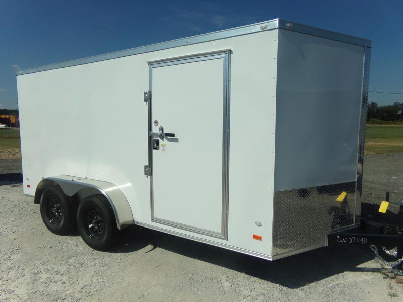 2018 7X14TA COVERED WAGON DOUBLE REAR DOORS Enclosed Cargo Trailer FREE ONE PEICE ROOF LEDS AND RADIALS 2018 7X14TA COVERED WAGON DOUBLE REAR DOORS Enclosed Cargo Trailer FREE ONE PEICE ROOF LEDS AND RADIALS
