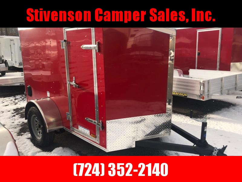 2019 Cargo Mate 5X8 RED Enclosed Cargo Trailer 2019 Cargo Mate 5X8 RED Enclosed Cargo Trailer