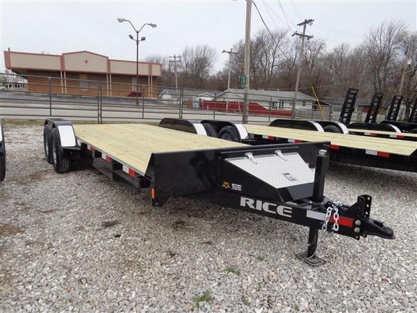 Rice 18'+2' Bumper Pull 9900# Upgraded Flatbed Rice 18'+2' Bumper Pull 9900# Upgraded Flatbed