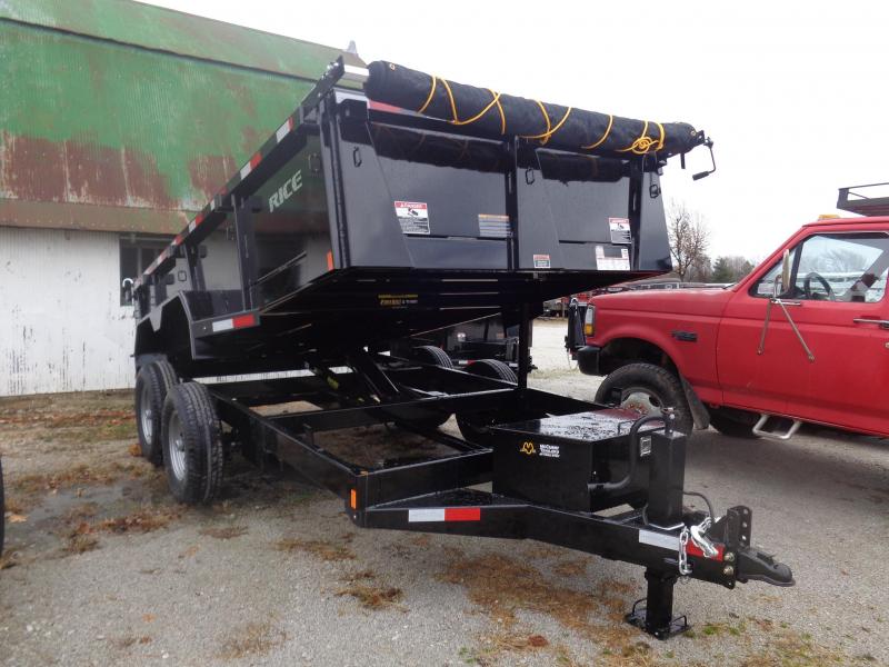 Rice 82" x 14' Bumper Pull 14000# Dump Trailer Rice 82" x 14' Bumper Pull 14000# Dump Trailer