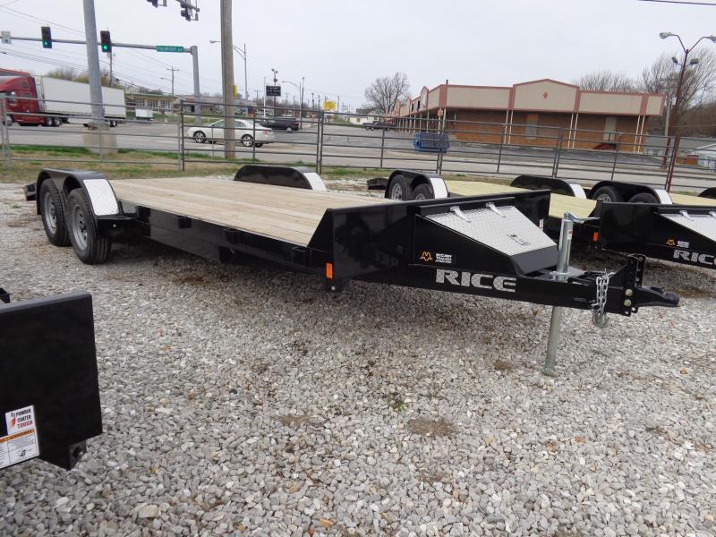 Rice 16'+2' Bumper Pull 7000# Magnum Flatbed Trailer Rice 16'+2' Bumper Pull 7000# Magnum Flatbed Trailer