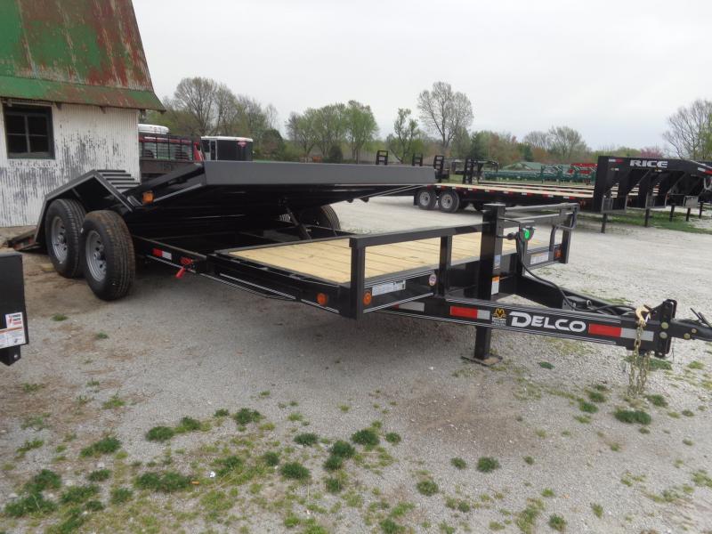 Delco 102" x 16'+4' Bumper Pull 14000# Partial Tilt FULL WIDE FLOOR Flatbed Trailer Delco 102" x 16'+4' Bumper Pull 14000# Partial Tilt FULL WIDE FLOOR Flatbed Trailer