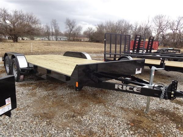 Rice 18'+2' Bumper Pull 7000# Magnum Flatbed Trailer Rice 18'+2' Bumper Pull 7000# Magnum Flatbed Trailer