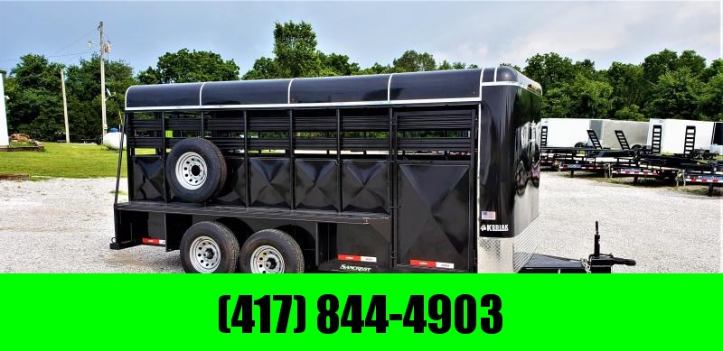 2019 KODIAK 16 X 6' X 8'' FLAT NOSE BUMPER STOCK TRAILER 2019 KODIAK 16 X 6' X 8'' FLAT NOSE BUMPER STOCK TRAILER