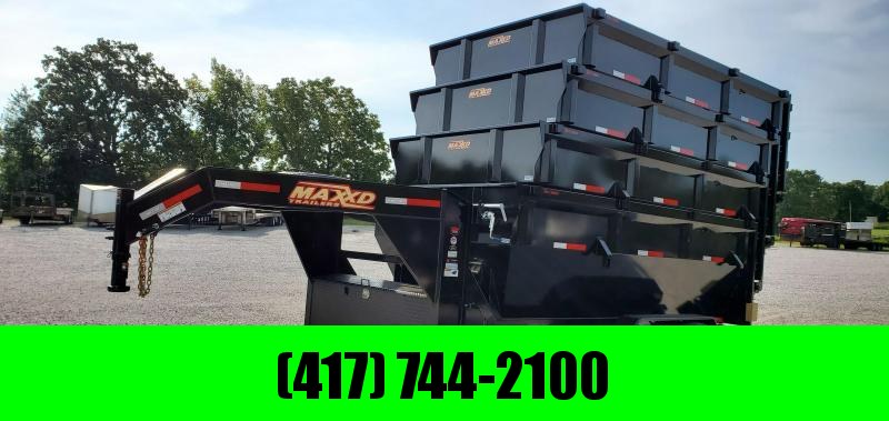 2020 MAXXD 83X14 TANDEM 14K ROLL-OFF GOOSENECK DUMP W/4 83X14X4' BINS 2020 MAXXD 83X14 TANDEM 14K ROLL-OFF GOOSENECK DUMP W/4 83X14X4' BINS