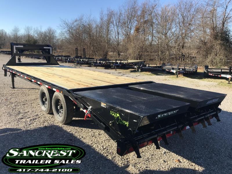 2019 Load Trail 102X25 Gooseneck Flatbed Trailer W/7K AXLES AND MAX RAMPS 2019 Load Trail 102X25 Gooseneck Flatbed Trailer W/7K AXLES AND MAX RAMPS