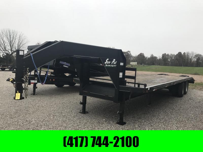 2013 Sure Pull Trailers 102X30 GOOSENECK Trailer W/10 AXLES FLIP RAMPS AND 4 NEW TIRES(OTHER 4 NEWER CONDITION) 2013 Sure Pull Trailers 102X30 GOOSENECK Trailer W/10 AXLES FLIP RAMPS AND 4 NEW TIRES(OTHER 4 NEWER CONDITION)