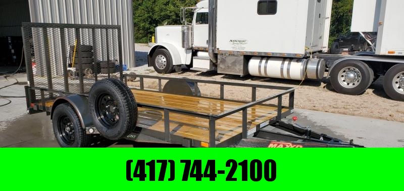 2020 MAXXD 77X12 GRAY METALLIC UTILITY W/4' SPRING GATE 2020 MAXXD 77X12 GRAY METALLIC UTILITY W/4' SPRING GATE