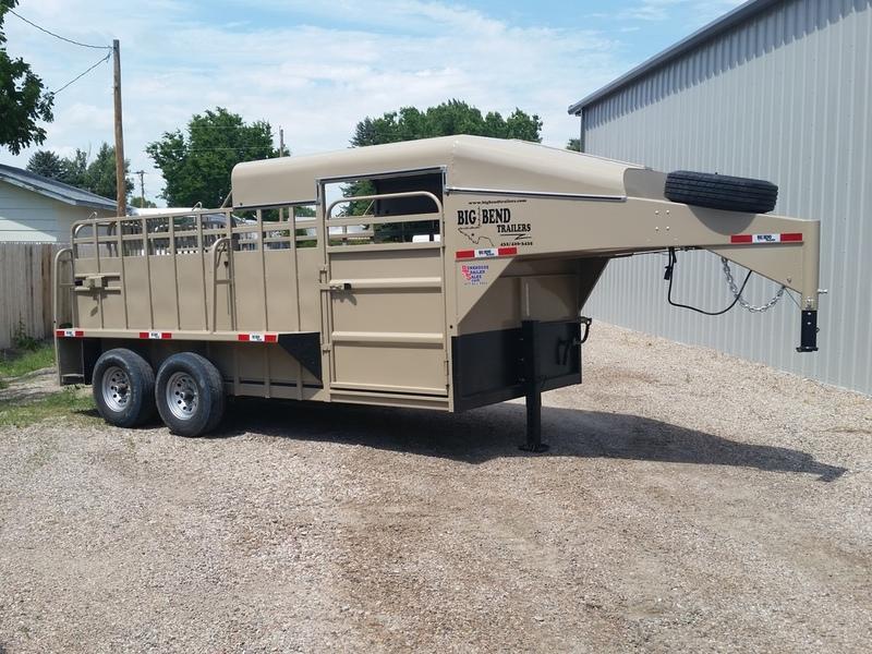 2019 Big Bend 16' x 6'8" 1/2 Top Stock Trailer 2019 Big Bend 16' x 6'8" 1/2 Top Stock Trailer