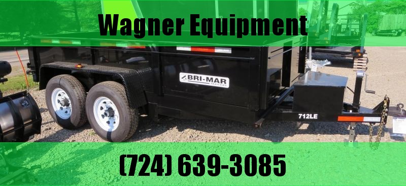 Bri-Mar DT712LP-LE-12-A 81.5"x12' Low Pro Dump Trailer 12K GVWR Bri-Mar DT712LP-LE-12-A 81.5"x12' Low Pro Dump Trailer 12K GVWR