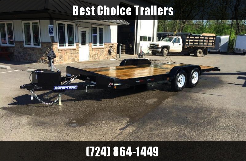 2017 Sure-Trac 7x20' 9900# POWER Tilt Wood Deck Car Hauler 2017 Sure-Trac 7x20' 9900# POWER Tilt Wood Deck Car Hauler