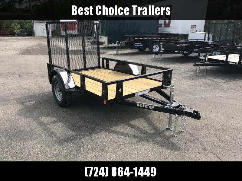 2018 Rice 5x8' Angle Iron Utility Landscape Trailer 2990# GVW RS58 * SET BACK JACK * BULLET LED'S * TUBE GATE in Ashburn, VA 2018 Rice 5x8' Angle Iron Utility Landscape Trailer 2990# GVW RS58 * SET BACK JACK * BULLET LED'S * TUBE GATE in Ashburn, VA