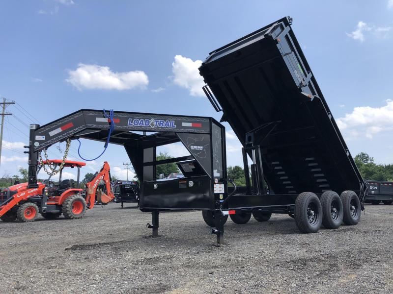 2019 Load Trail 7x16' Gooseneck Dump Trailer 21000# GVW * GD8312072 * 8" I-BEAM FRAME * 12K JACKS * 3-WAY GATE * TARP KIT * OVERSIZE 6X21" SCISSOR HOIST * 10GA 2PC SIDES & FLOOR * 6" TUBE BED FRAME * 110V CHARGER * DEXTER'S * 2-3-2 * POWDER PRIMER 2019 Load Trail 7x16' Gooseneck Dump Trailer 21000# GVW * GD8312072 * 8" I-BEAM FRAME * 12K JACKS * 3-WAY GATE * TARP KIT * OVERSIZE 6X21" SCISSOR HOIST * 10GA 2PC SIDES & FLOOR * 6" TUBE BED FRAME * 110V CHARGER * DEXTER'S * 2-3-2 * POWDER PRIMER