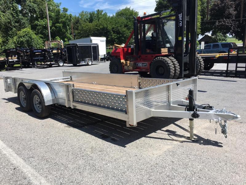 2018 QSA 7x18 Deluxe Aluminum Utility Trailer 7000# GVW - ATP SIDES & ATV RAMPS 2018 QSA 7x18 Deluxe Aluminum Utility Trailer 7000# GVW - ATP SIDES & ATV RAMPS