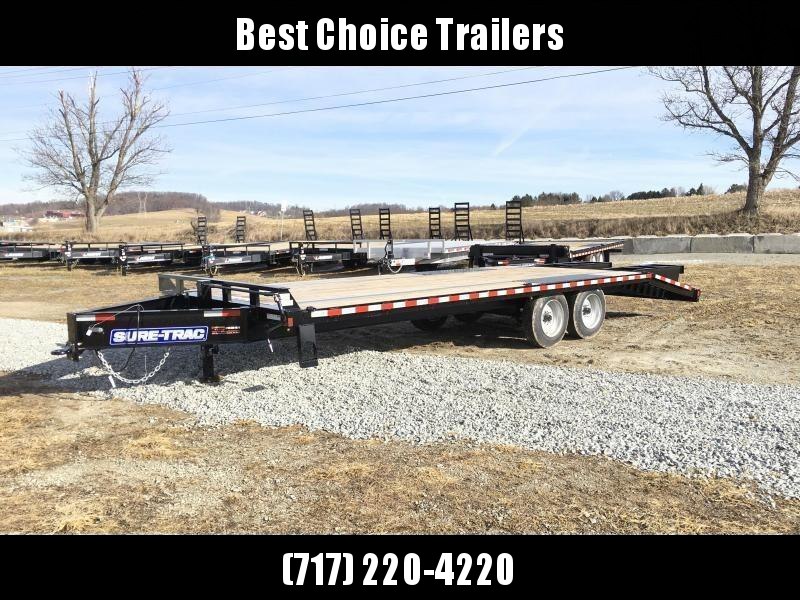 2019 Sure-Trac 102"x20+5' LowPro Beavertail Deckover Trailer 17600# GVW * 8000# AXLES * PIERCED FRAME * FULL WIDTH RAMPS * 12" I-BEAM 2019 Sure-Trac 102"x20+5' LowPro Beavertail Deckover Trailer 17600# GVW * 8000# AXLES * PIERCED FRAME * FULL WIDTH RAMPS * 12" I-BEAM