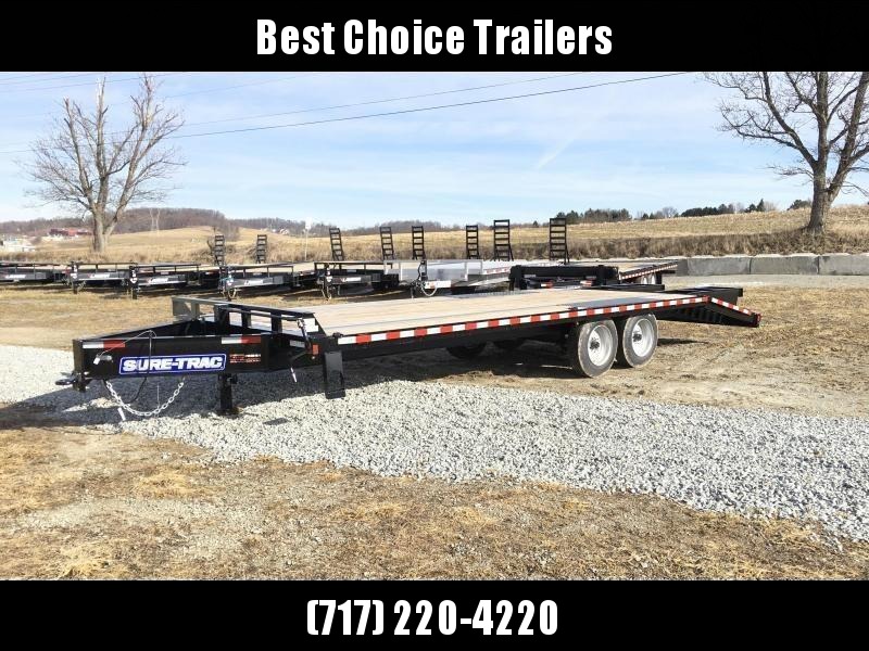 2019 Sure-Trac 102"x20+5' LowPro Beavertail Deckover Trailer 17600# GVW * 8000# AXLES * PIERCED FRAME * FULL WIDTH RAMPS * 12" I-BEAM 2019 Sure-Trac 102"x20+5' LowPro Beavertail Deckover Trailer 17600# GVW * 8000# AXLES * PIERCED FRAME * FULL WIDTH RAMPS * 12" I-BEAM