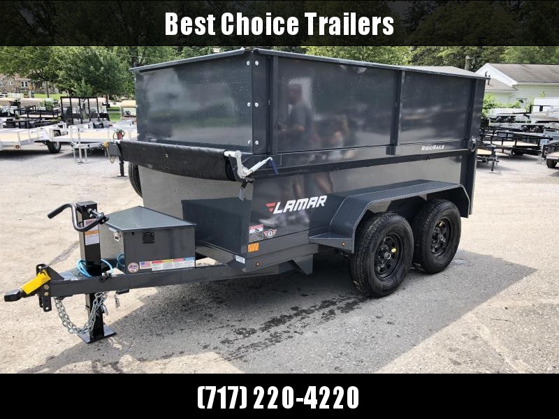 2018 Lamar 5x10' DS60 Dump Trailer 7000# GVW - DELUXE * 12K JACK * RAMPS * TARP * SPARE & MOUNT * 2' HIGH SIDES * 2' SOLID EXTENSIONS * VOLT METER 2018 Lamar 5x10' DS60 Dump Trailer 7000# GVW - DELUXE * 12K JACK * RAMPS * TARP * SPARE & MOUNT * 2' HIGH SIDES * 2' SOLID EXTENSIONS * VOLT METER