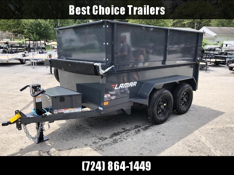 2018 Lamar 5x10' DS60 Dump Trailer 7000# GVW - DELUXE * 12K JACK * RAMPS * TARP * SPARE & MOUNT * 2' HIGH SIDES * 2' SOLID EXTENSIONS * VOLT METER 2018 Lamar 5x10' DS60 Dump Trailer 7000# GVW - DELUXE * 12K JACK * RAMPS * TARP * SPARE & MOUNT * 2' HIGH SIDES * 2' SOLID EXTENSIONS * VOLT METER
