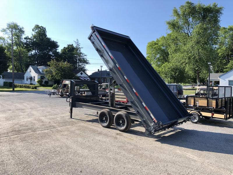 2019 Lamar 8x16' Gooseneck Deckover Dump Trailer 14000 GVW * FOLD DOWN