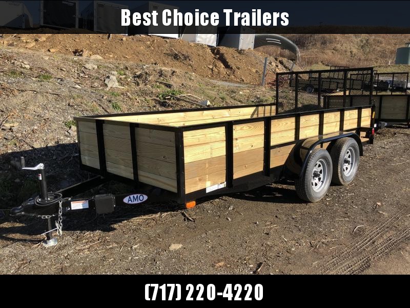2018 AMO 76"x14' Wood Side Utility Trailer 7000# GVW 2018 AMO 76"x14' Wood Side Utility Trailer 7000# GVW
