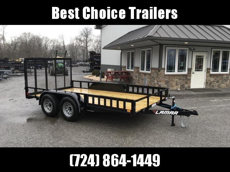 2018 Lamar 7x14' Utility Landscape Trailer 7000# GVW - ATV RAMPS 2018 Lamar 7x14' Utility Landscape Trailer 7000# GVW - ATV RAMPS