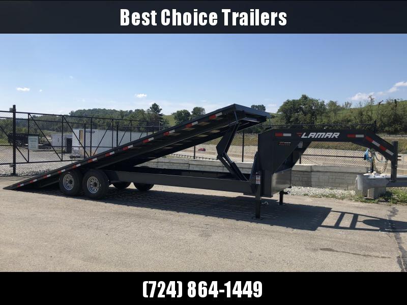 2019 Lamar GFA 102x26' Gooseneck Deckover Tilt Trailer 14000# GVW * 14-PLY TIRES & SPARE * OIL BATH * CHARCOAL POWDERCOAT & MORE 2019 Lamar GFA 102x26' Gooseneck Deckover Tilt Trailer 14000# GVW * 14-PLY TIRES & SPARE * OIL BATH * CHARCOAL POWDERCOAT & MORE