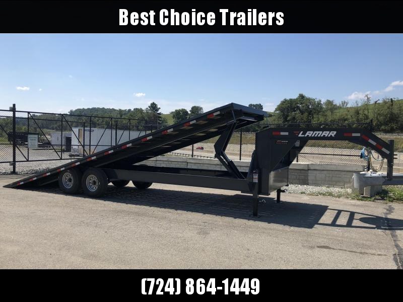 2019 Lamar GFA 102x26' Gooseneck Deckover Tilt Trailer 14000# GVW * 14-PLY TIRES & SPARE * OIL BATH * CHARCOAL POWDERCOAT & MORE 2019 Lamar GFA 102x26' Gooseneck Deckover Tilt Trailer 14000# GVW * 14-PLY TIRES & SPARE * OIL BATH * CHARCOAL POWDERCOAT & MORE