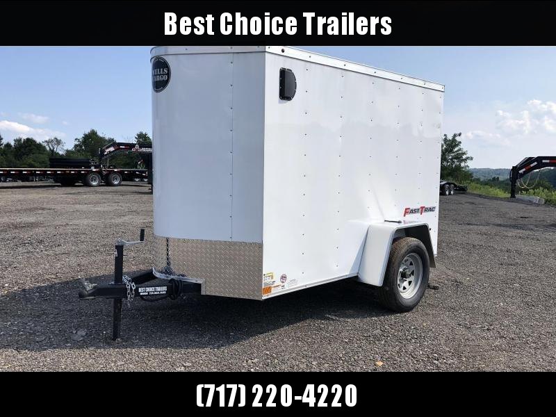 2019 Wells Cargo 5x8' Fastrac Enclosed Cargo Trailer 2990# GVW * WHITE EXTERIOR 2019 Wells Cargo 5x8' Fastrac Enclosed Cargo Trailer 2990# GVW * WHITE EXTERIOR