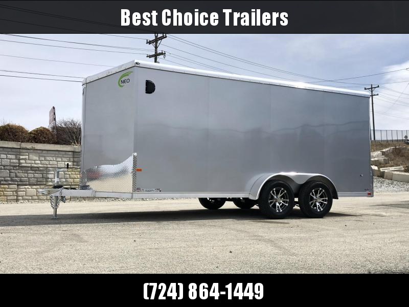 2019 Neo 7x16 NAVR Aluminum Enclosed Cargo Trailer * RAMP DOOR * ALUMINUM WHEELS * PLASTIC VENTS * PRO STAB JACKS 2019 Neo 7x16 NAVR Aluminum Enclosed Cargo Trailer * RAMP DOOR * ALUMINUM WHEELS * PLASTIC VENTS * PRO STAB JACKS