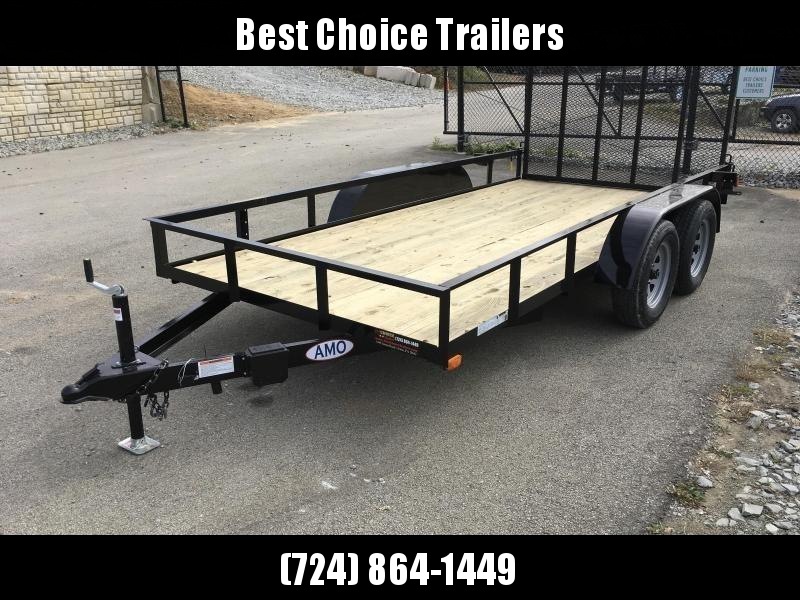 2020 AMO 76x14' Angle Iron Utility Landscape Trailer 7000# GVW 2020 AMO 76x14' Angle Iron Utility Landscape Trailer 7000# GVW