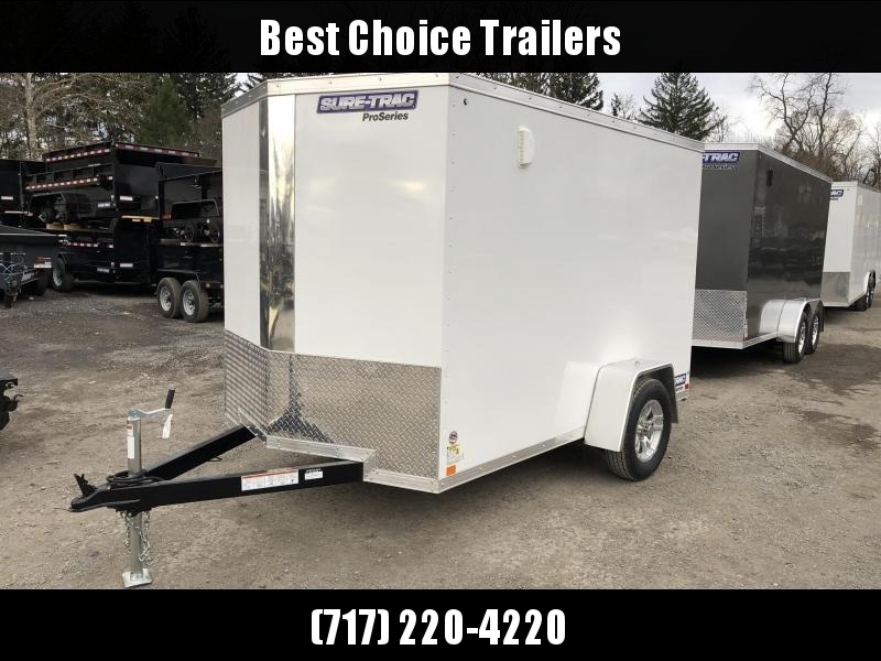 2019 Sure-Trac 6x12 STW Enclosed Cargo Trailer Ramp Door * WHITE * STW7210SA 2019 Sure-Trac 6x12 STW Enclosed Cargo Trailer Ramp Door * WHITE * STW7210SA