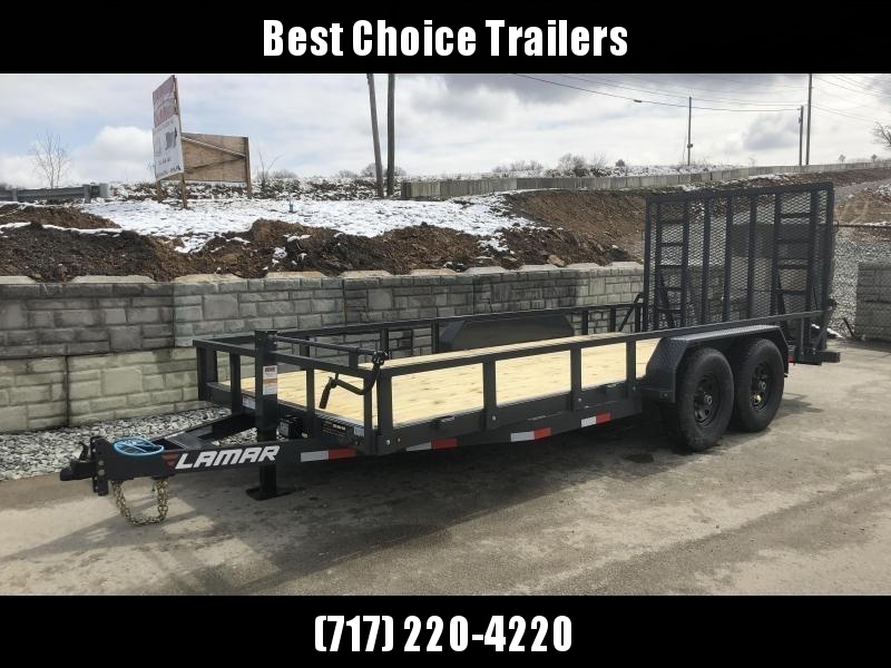2018 Lamar 7x18' Utility Trailer 9990# GVW - HD RAMP * REMOVABLE SIDES 2018 Lamar 7x18' Utility Trailer 9990# GVW - HD RAMP * REMOVABLE SIDES