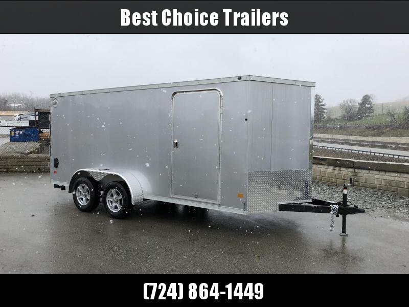 2018 Wells Cargo 7x16' VG500 Enclosed Cargo Trailer 7000# GVW * SILVER 2018 Wells Cargo 7x16' VG500 Enclosed Cargo Trailer 7000# GVW * SILVER
