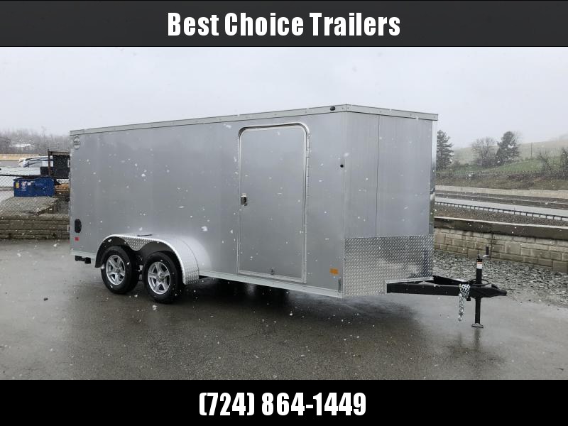 2018 Wells Cargo 7x16' VG500 Enclosed Cargo Trailer 7000# GVW * SILVER 2018 Wells Cargo 7x16' VG500 Enclosed Cargo Trailer 7000# GVW * SILVER