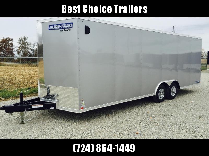 2019 Sure Trac 8.5x24' 9900# STWCH Commercial Enclosed Cargo Trailer * V-NOSE * RAMP DOOR * CHARCOAL * ALUMINUM WHEELS * 7K DROP LEG JACK UPGRADE 2019 Sure Trac 8.5x24' 9900# STWCH Commercial Enclosed Cargo Trailer * V-NOSE * RAMP DOOR * CHARCOAL * ALUMINUM WHEELS * 7K DROP LEG JACK UPGRADE