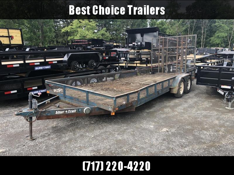 USED 2004 Shur-Trail 7x20' Angle Iron Utility Landscape Trailer 7000# GVW * AS IS USED 2004 Shur-Trail 7x20' Angle Iron Utility Landscape Trailer 7000# GVW * AS IS