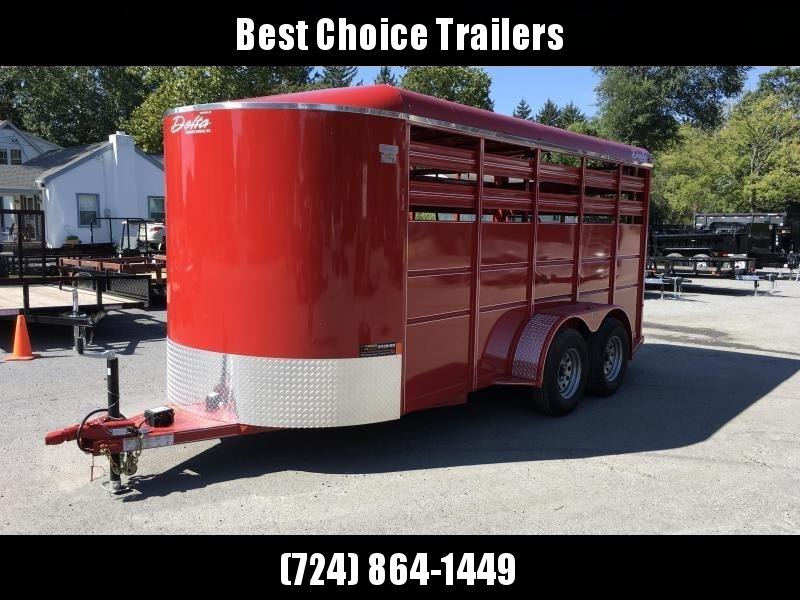 2019 Delta 16' 500ES Livestock Trailer 7000# GVW * RED * CENTER GATE * DEXTER'S 2019 Delta 16' 500ES Livestock Trailer 7000# GVW * RED * CENTER GATE * DEXTER'S