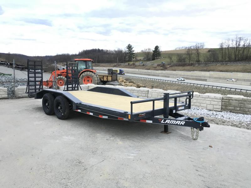 2018 Lamar 102"x20' Equipment Trailer 14000# GVW - HD RAMPS * CHARCOAL 2018 Lamar 102"x20' Equipment Trailer 14000# GVW - HD RAMPS * CHARCOAL
