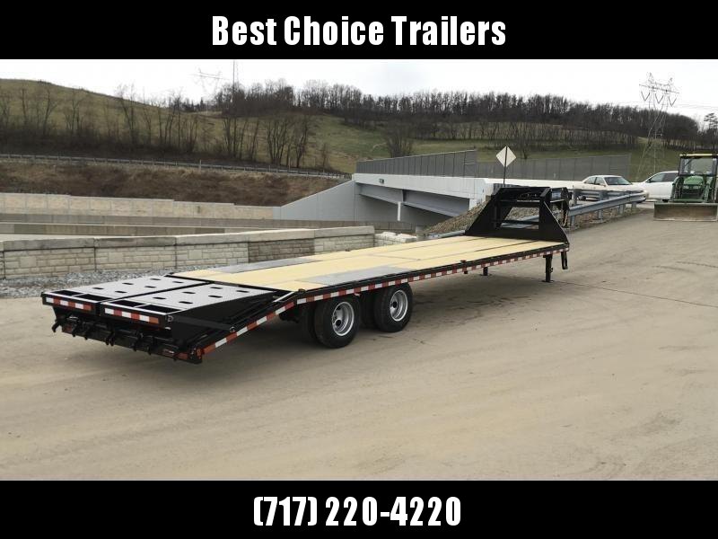USED 2019 Sure-Trac 102x27+5 22K Gooseneck Beavertail Deckover Trailer * PIERCED FRAME * FULL WIDTH RAMPS USED 2019 Sure-Trac 102x27+5 22K Gooseneck Beavertail Deckover Trailer * PIERCED FRAME * FULL WIDTH RAMPS