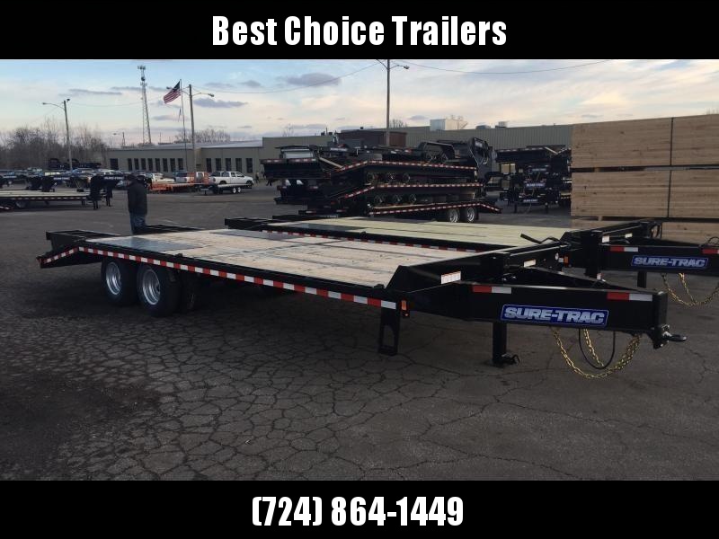 2019 Sure-Trac 102x25+5 22K Pintle Beavertail Deckover Trailer Pierced Frame OAK DECK & RAMPS PAVER TRAILER * OAK RAMPS/TAIL/DECK * FULL WIDTH RAMPS 2019 Sure-Trac 102x25+5 22K Pintle Beavertail Deckover Trailer Pierced Frame OAK DECK & RAMPS PAVER TRAILER * OAK RAMPS/TAIL/DECK * FULL WIDTH RAMPS