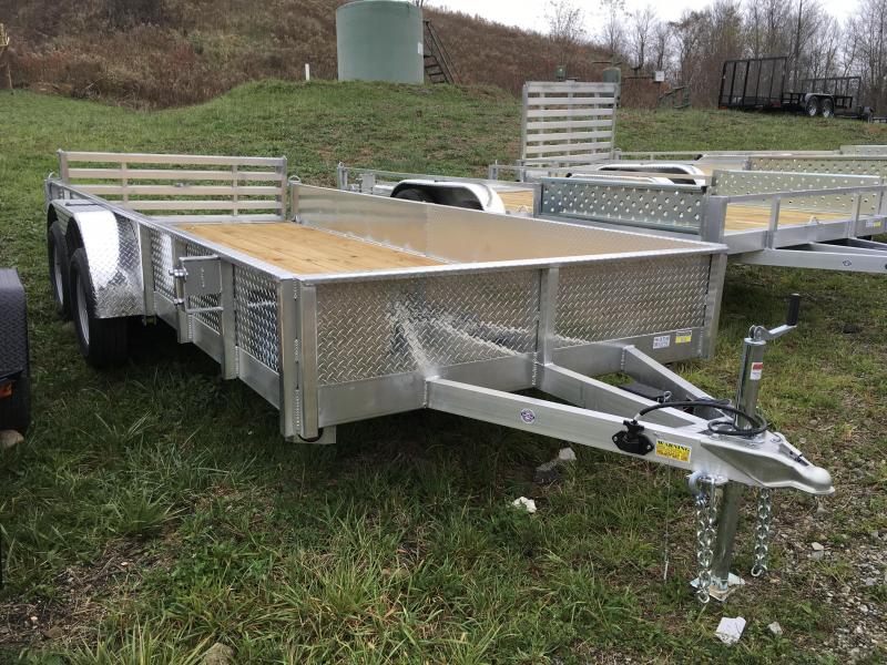 2018 QSA 7x16' Deluxe Aluminum Utility Trailer 7000# GVW - ATP SIDES 2018 QSA 7x16' Deluxe Aluminum Utility Trailer 7000# GVW - ATP SIDES