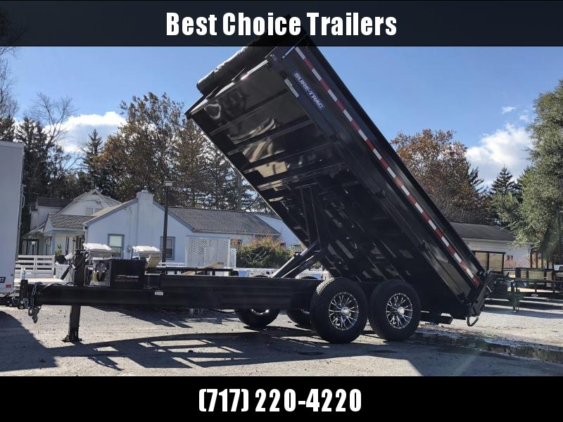 2018 Sure-Trac 8x14' HD Deckover Dump Trailer Fold Down Sides 14000# GVW * CLEARANCE - FREE ALUMINUM WHEELS in Ashburn, VA 2018 Sure-Trac 8x14' HD Deckover Dump Trailer Fold Down Sides 14000# GVW * CLEARANCE - FREE ALUMINUM WHEELS in Ashburn, VA