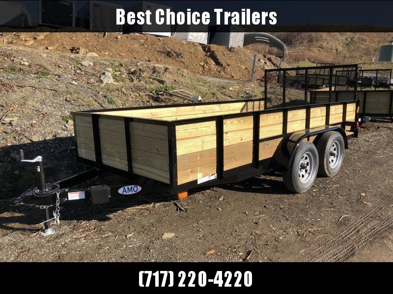 2018 AMO 76"x14' Wood Side Utility Trailer 7000# GVW 2018 AMO 76"x14' Wood Side Utility Trailer 7000# GVW