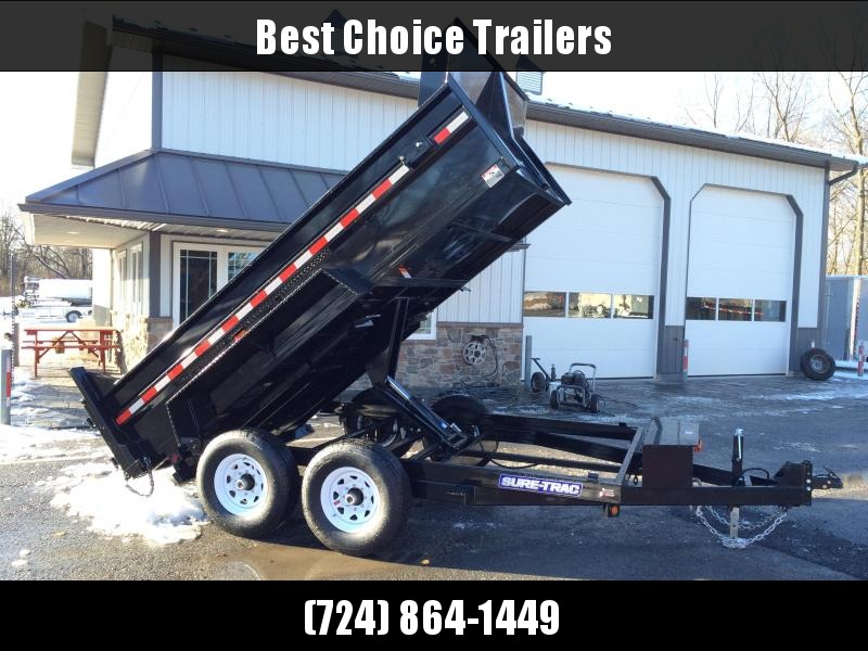 2018 Sure-Trac 7x12' HD LowPro Dump Trailer 12000# GVW - SCISSOR HOIST - ST8212HLOD-B-120 * CLEARANCE - FREE ALUMINUM WHEELS in Ashburn, VA 2018 Sure-Trac 7x12' HD LowPro Dump Trailer 12000# GVW - SCISSOR HOIST - ST8212HLOD-B-120 * CLEARANCE - FREE ALUMINUM WHEELS in Ashburn, VA
