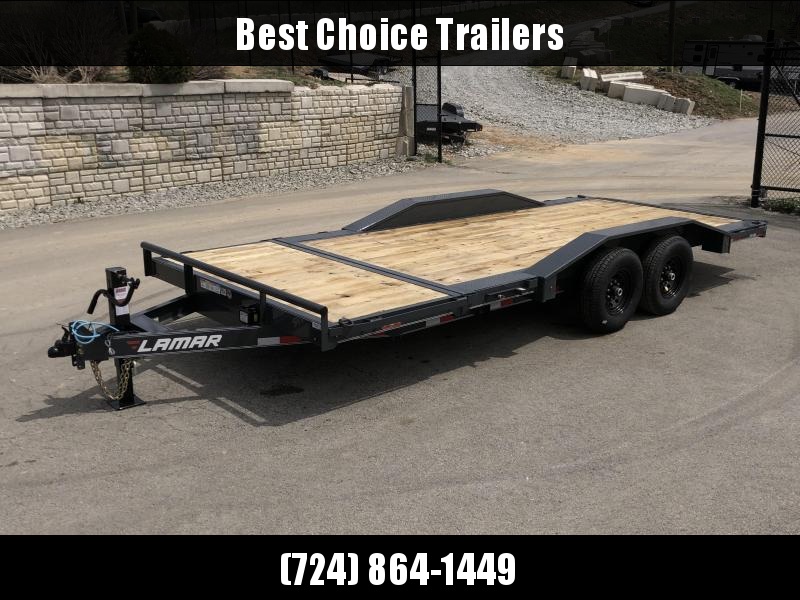 2019 Lamar Gravity Tilt Equipment Trailer 102x16+4 14000# GVW * Torsion * Stop Valve * 102" Deck * Drive over fenders * Charcoal w/ black wheels 2019 Lamar Gravity Tilt Equipment Trailer 102x16+4 14000# GVW * Torsion * Stop Valve * 102" Deck * Drive over fenders * Charcoal w/ black wheels