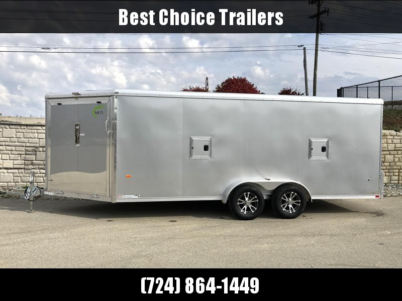 2019 Neo 7x22' Aluminum Enclosed Snowmobile All-Sport Trailer * LOADED MODEL * 3-PLACE * SILVER 2019 Neo 7x22' Aluminum Enclosed Snowmobile All-Sport Trailer * LOADED MODEL * 3-PLACE * SILVER