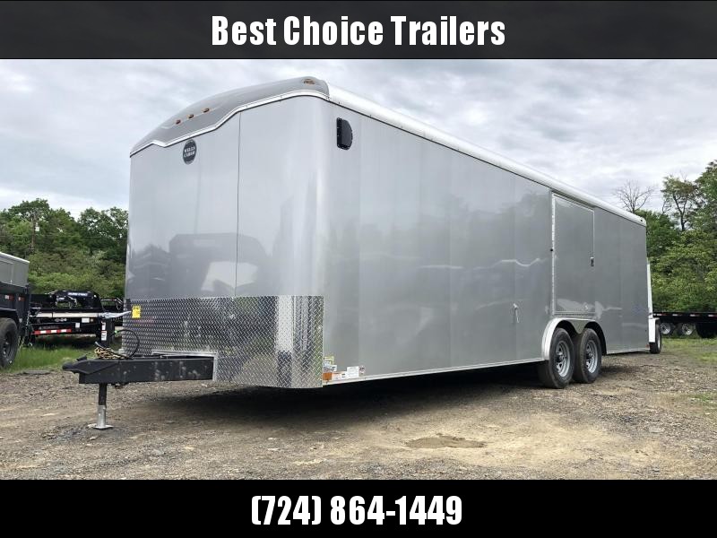 2019 Wells Cargo 8.5x24' RoadForce Enclosed Car Trailer 9990# GVW * SILVER EXTERIOR * RAMP DOOR * TORSION * ESCAPE HATCH * ROUND TOP * SCREWLESS 2019 Wells Cargo 8.5x24' RoadForce Enclosed Car Trailer 9990# GVW * SILVER EXTERIOR * RAMP DOOR * TORSION * ESCAPE HATCH * ROUND TOP * SCREWLESS